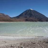 Laguna Verde At The Altiplano Of Southwest Bolivia, Within Eduardo Avaroa Andean Fauna National Reserve And Close To The Border With Chile.
