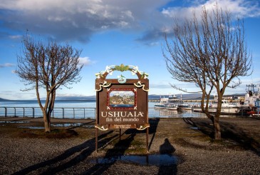 End Of The World In Ushuaia, Tierra Del Fuego, Argentina.