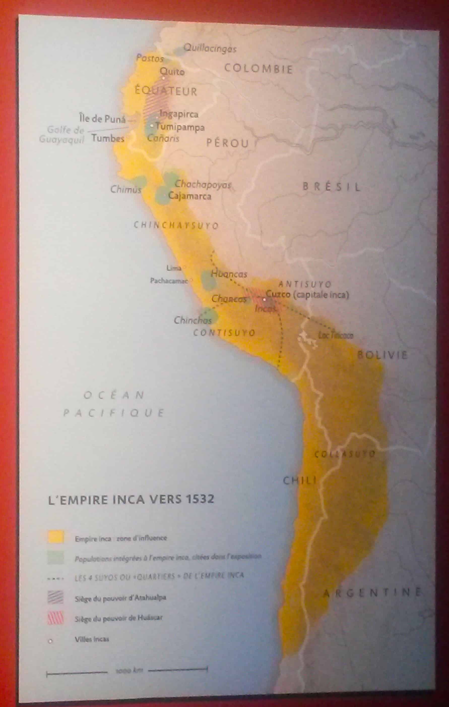 Carte Empire Inca