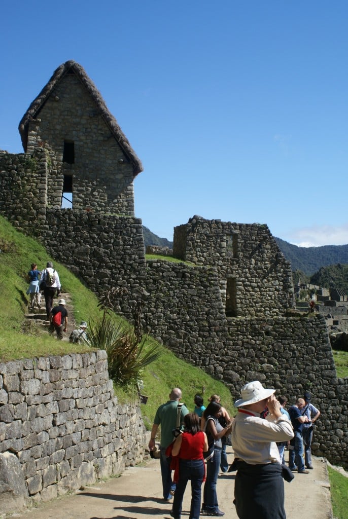 Balade dans la citadelle du Machu Picchu, Perou