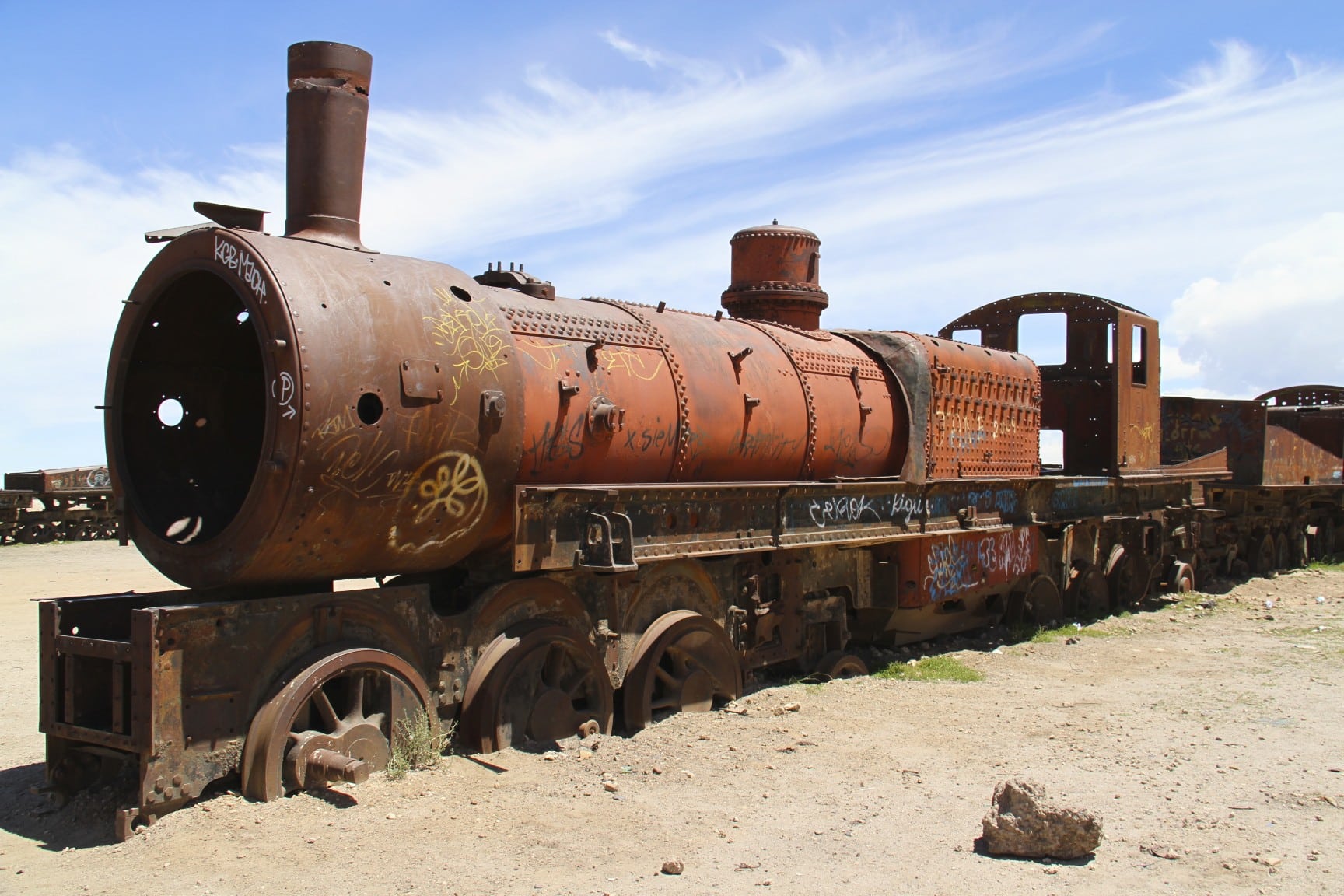 Cimetière de trains à Uyuni 