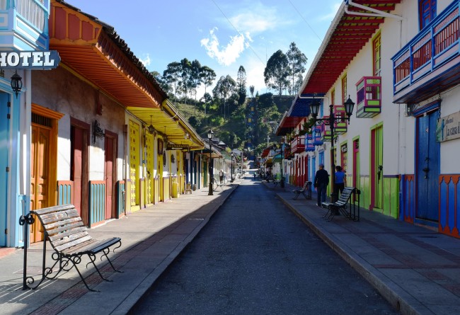 Salento Et Ses Maisons De Toutes Les Couleurs, Colombie