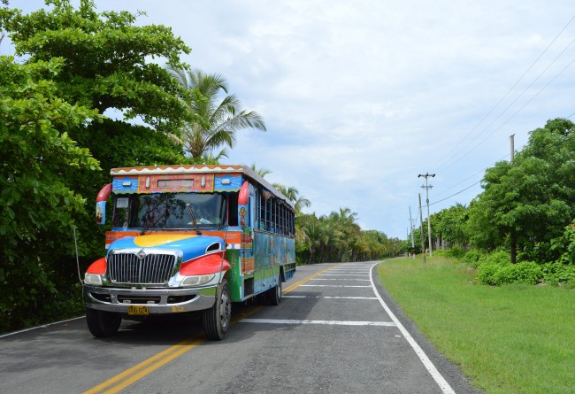 Bus Colombien Coloré