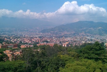 Vue Sur Medellin En Colombie