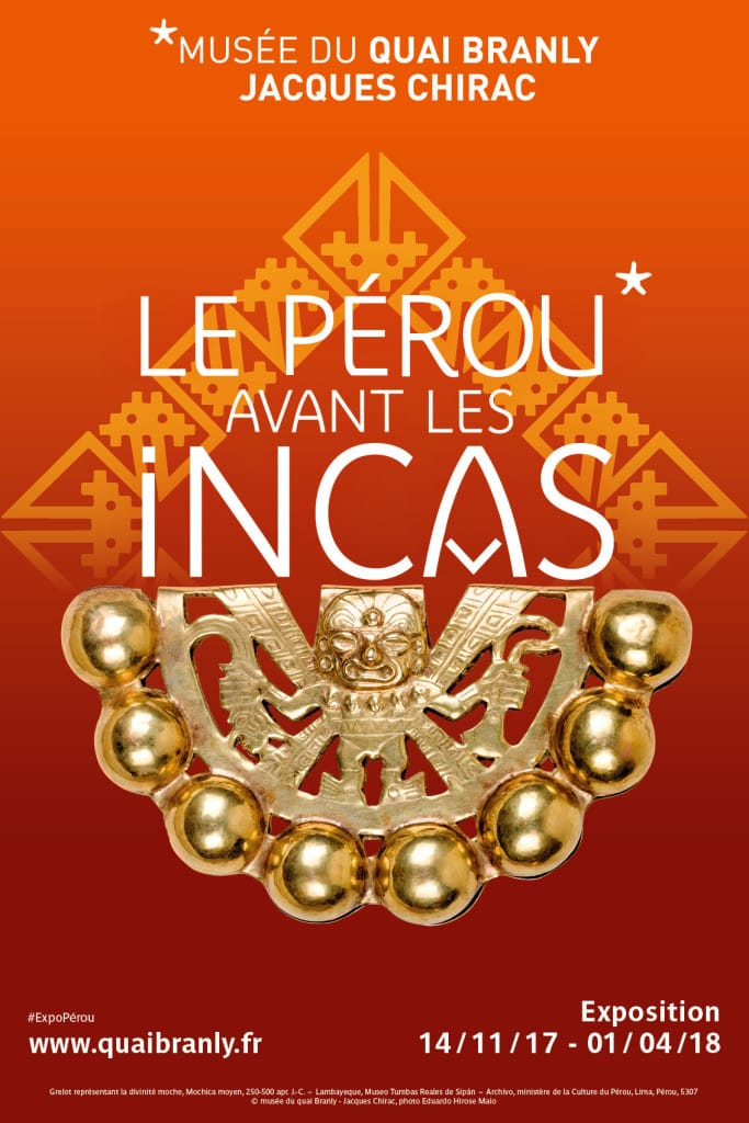 Affiche Pérou avant les incas // Musée du Quai Branly - Jacques Chirac