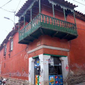 Facade Maison Potosi, Bolivie