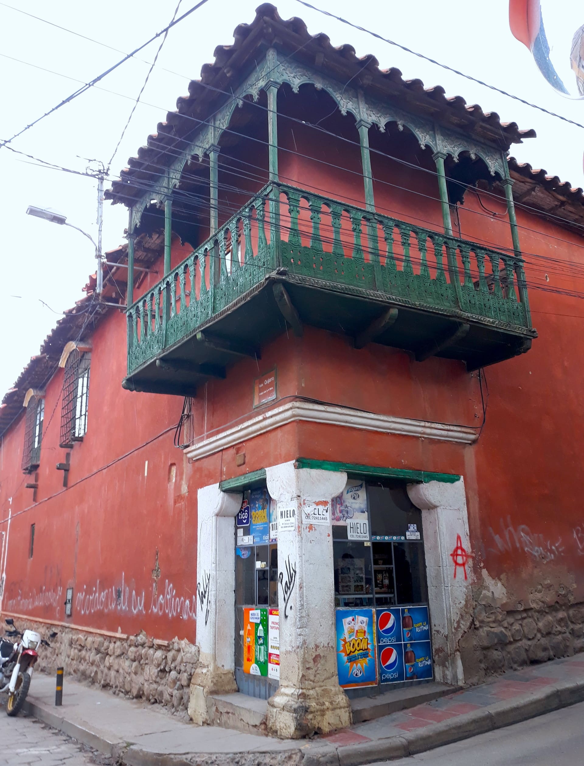 Facade Maison Potosi, Bolivie