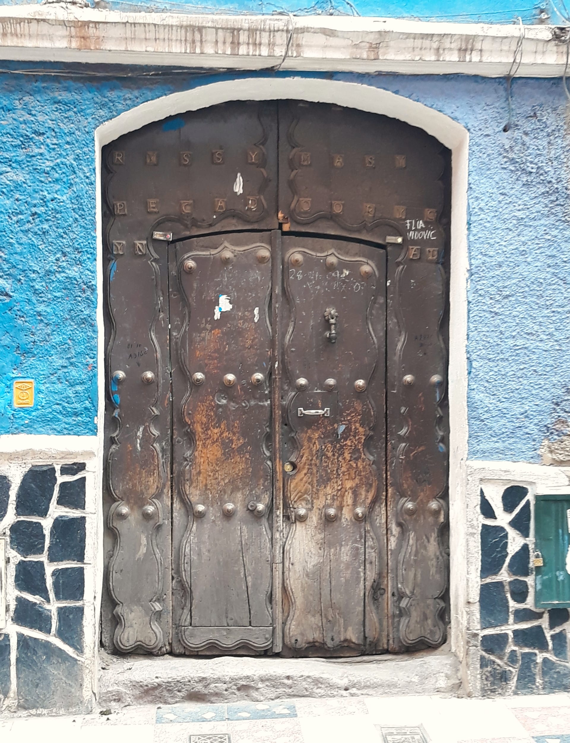 Porte En Bois, Rue De Potosi, Bolivie