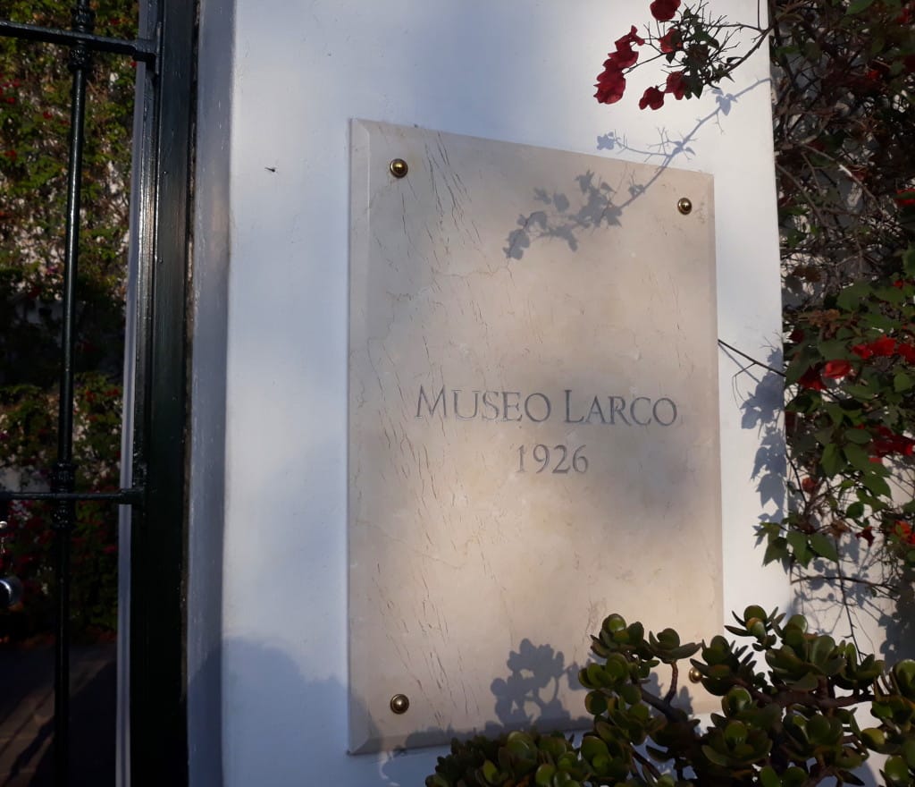 L'entrée du Musée Larco à Lima, Pérou