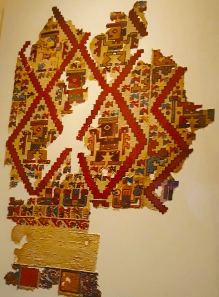 Le textile, dans le musée Larco, Lima, Pérou