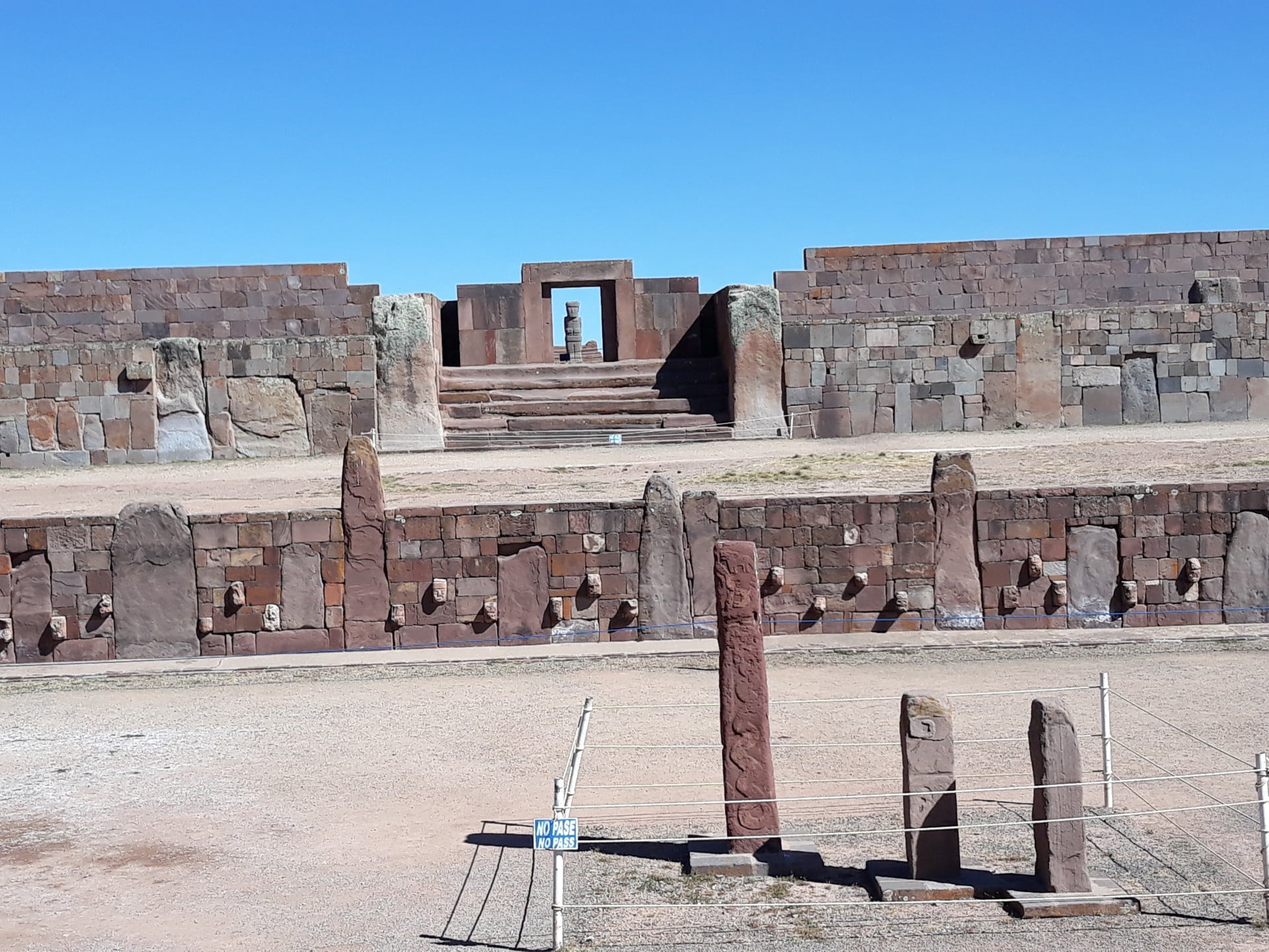 Le Temple Sous Terrain, Tiwanaku, Bolivie